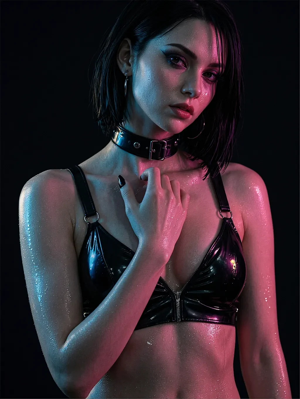 Badge photograph on the NSFW girlfriend AI chat page